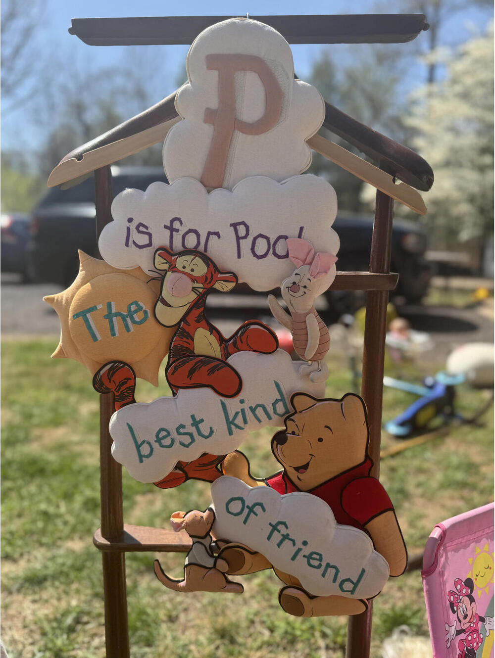 Vintage Winnie the Pooh Hanging Wall Decoration